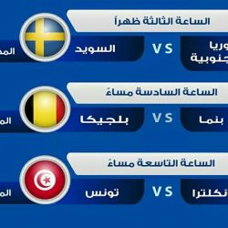 مواعيد مباريات اليوم الخامس في مونديال روسيا 2018م