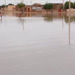 مياه الامطار تغمر ملاعب شندي