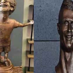 تمثال محمد صلاح يثير موجة سخرية.. و”رونالدو المشوه” للواجهة