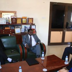 شداد يستقبل دكتور عبدالكريم بحضور اللواء عامر وبروف جلال