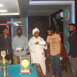 كبير يشرف ختام بطولة المجلس الاعلي للشباب والرياضه الرمضانية للبلياردو ويتوج اللاعبين