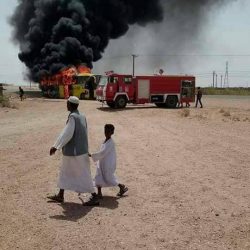 نجاة طبيب من الموت حرقاً داخل عربته