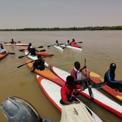 انطلاقة فعاليات مارثون النيل التاسع للتجديف والكانوي بالشمالية 