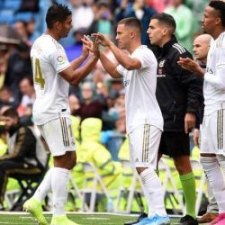 ريال مدريد يحقق فوزا صعبا بمشاركة هازارد الأولى
