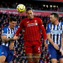 ليفربول ينجو من فخ برايتون بالرأس الحديدية