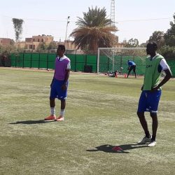 هلال الابيض يتدرب بملعب الاسرة بالخرطوم
