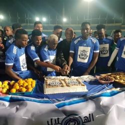 لاعبو الهلال يحتفلون بذكرى تأسيس النادي
