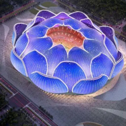 الصين تبني أكبر استاد مخصص لكرة القدم في العالم “فيديو”