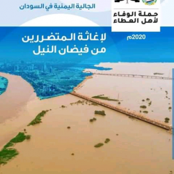 الجالية اليمنية في السودان تقيم مبادرة لإغاثة المتضررين من السيول والفيضانات…