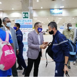 استقبال حاشد لبعثة الهلال الظافرة بمطار الخرطوم