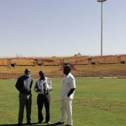 عزالدين الحاج يقف على جاهزية استاد المريخ