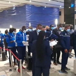 بعثة الهلال تصل الي جنوب افريقيا  