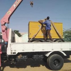 وصول مولد كبير لأستاد حلفا الجديدة