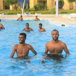 تمارين خفيفة للاعبي الهلال قبل الافطار