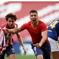 سواريز يقرب اتلتيكو مدريد من ملامسة لقب الليغا