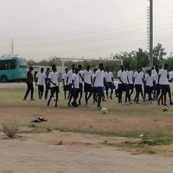 هلال الابيض يتدرب بملعب القادة والاركان
