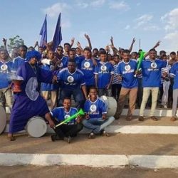 اولتراس الشرطة القضارف يعد العدة للوقوف مع الفريق في مباراته امام الهلال بورتسودان في الدوري الممتاز
