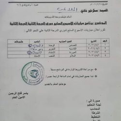 المسابقات تصدر برمجة الاسبوع الاخير لدوري الثانية بكوستي