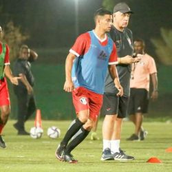 بحضور رئيس وأعضاء مجلس إدارة الاتحاد  *المنتخب يعود للتدريبات تأهبا لمواجهة الغيني