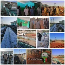 والي القضارف المكلف يتفقد سير العمل في صيانة استاد القضارف