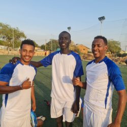 المدير الفنى كفاح صالح يصل الابيض ويخاطب اللاعبين.. فريق الكرة بهلال الأبيض  يواصل اعداده عصرا بخماسيات الهجانة