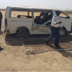 حادث مرورى وقع بطريق المرور السريع ابو حبيرة