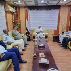 رئيس الاتحاد السوداني المكلف طه فكي ونواب الرئيس في زيار لوزارة الشباب والرياضه الاتحاديه