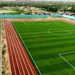 الانتهاء من تصنيع كراسي استاد الجنينة