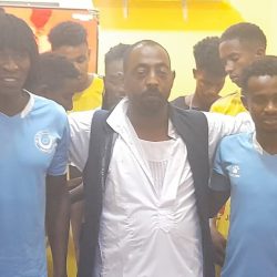  نجوم الهلال في زيارة لنادي الشعلة وسط المدينة 