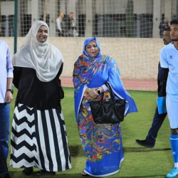 حرم السفير السوداني بمصر تزور مُعسكر ومران الهلال وتلتقي منال البشرى