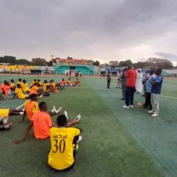 في اول تجربة ودية منتخب الجنينة يفوز بسباعية