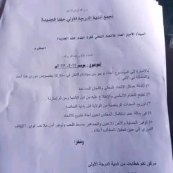 أندية الاولى ترفع مذكرة بعدة مطالب مطالبة بتعليق دوري حلفا لحين تحقيق المطالب