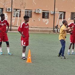 يواجه إتحاد الكرنوس اليوم أولمبينا يتدرب أمس علي فترتين وينتظم في معسكر مقفول إستعدادا للقاء بنين