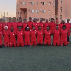 منتخب السيدات لكرة القدم يواصل تمارينه بالاكاديمية باشراف المدرب ازهري عثمان