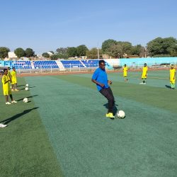 الخبير ياسر الحماداب يشرف تمرين فريق مدرسة الجيل الخاصة ممثل السودان في البطولة الأفريقية