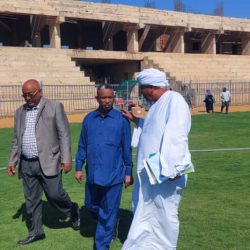 وزيرا المالية والشباب والرياضة بنهر النيل يتفقدا سير العمل بإستاد الدامر
