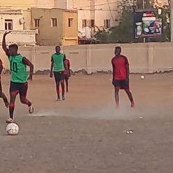 ملعب وسط المدينة يحتضن اخر مران لمريخ الثغر