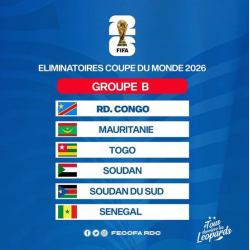 قرعة كأس العالم 2026 منتخب السودان الى جانب توجو والكنغو وموريتانيا وجنوب السودان