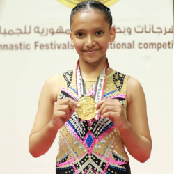 البطلة علياء ميسره تحقق الميداليه الذهبيه في بطوله الجمهوريه بمصر و اللجنه الأولمبيه تهنيء اتحاد الجمباز