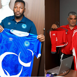 الهلال بالازرق الكامل والاهلي الليبي الاحمر