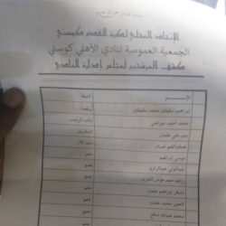 تواصل الجمعية العمومية لنادي الأهلي كوستي