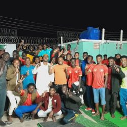 بعثة مريخ الأبيض تزور بعثة الزمالة إحتفالاً بتحرير أم روابة