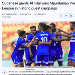 الفيفا يهنئ الهلال على تزعمه للدوري الموريتاني