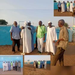 نائب رئيس الاتحاد العام يقف على اعمال النظافة باستاد جبل اولياء