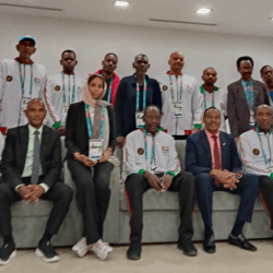 وزير الشباب والرياضة البروفسير أحمد آدم يزور مقر بعثة السودان المشاركة في دورة التضامن الإسلامي